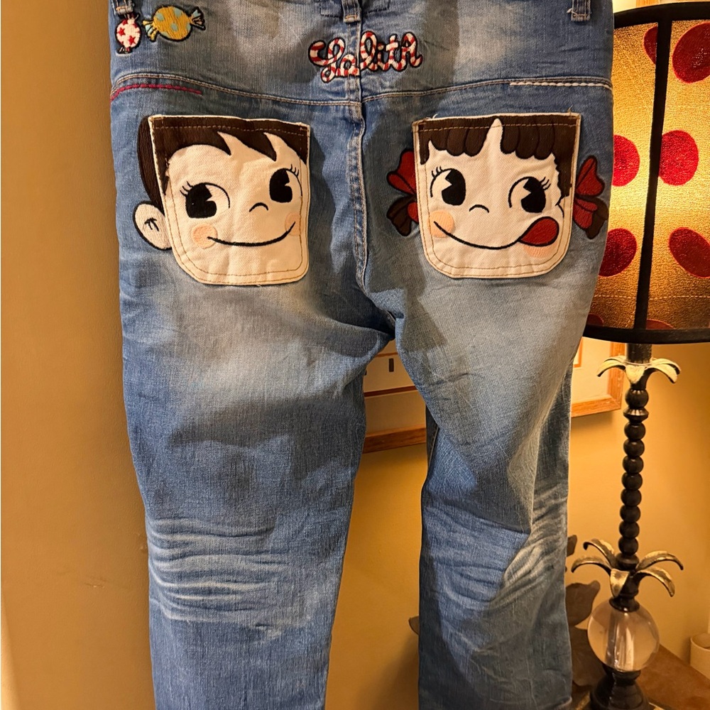 Lolita Rare/Vintage/Y2K / Collector cartoon denim jeans.
